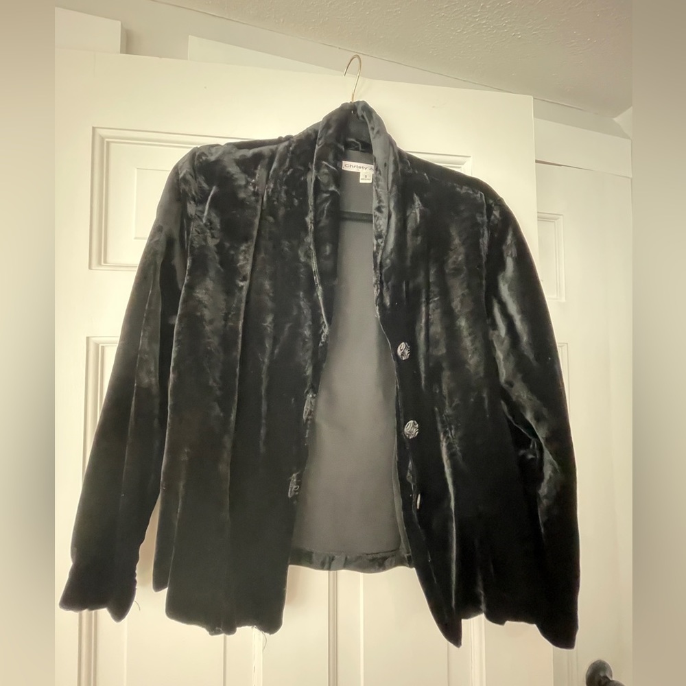Black Velvet Top